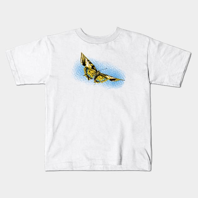 Schmetterling Kids T-Shirt by sibosssr